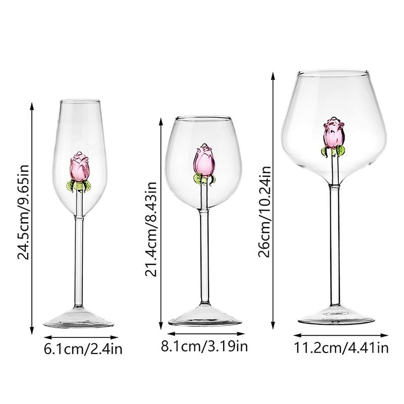 🎁TikTok Last Day Sale - 70% OFF🎉Rose Wine Glass