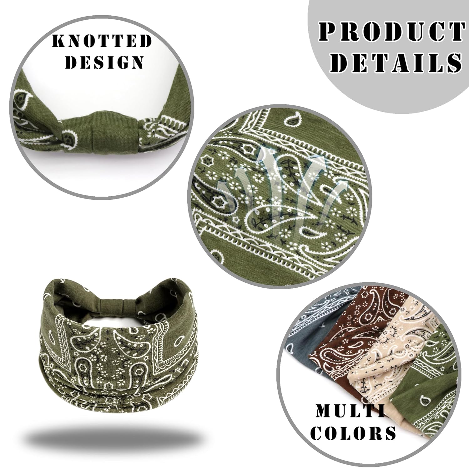 🔥Heißer Verkauf 49% Rabatt🥰Boho Paisley Printed Wide HeadBand