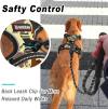 BARKBAY No Pull Dog Harness Front Clip Heavy Duty Reflective Easy Control Handle for Large Dog Walking(Black,L)