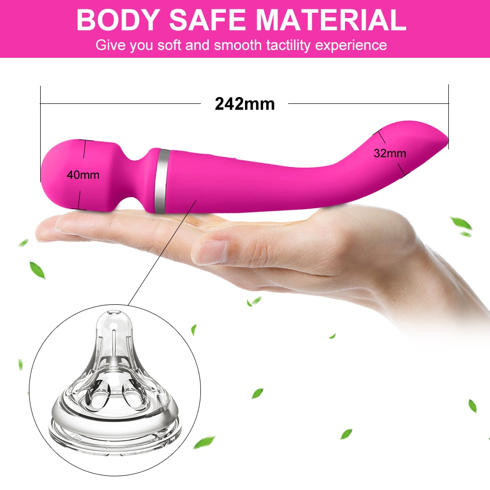 SHEMESIX - Women's G-spot Clitoral Stimulation Vibrator Magic Wand Massager Adult Sex Toys