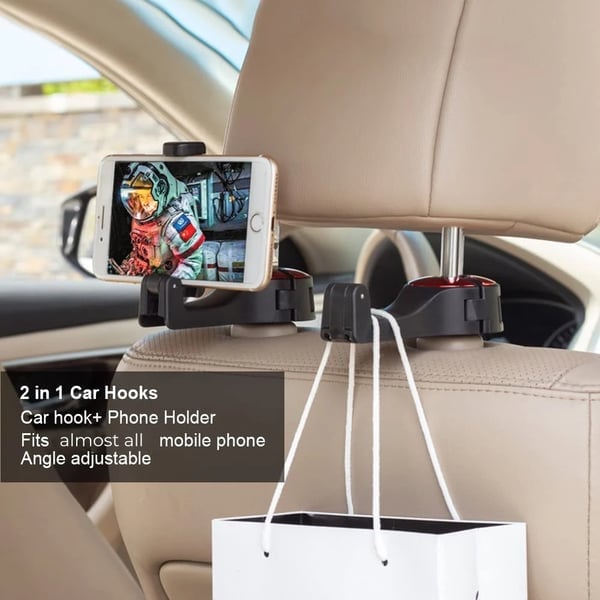 🎁TikTok Spring Last Day Promotion -80% OFF🔥Car Headrest Hidden Hook & Phone Holder