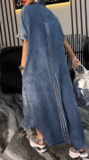 Women's Lapel Tencel Comfortable and Fashionable Dress