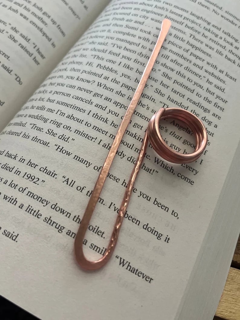 ✨Handmade Utility Book Holder Ring Bookmark