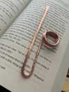 ✨Handmade Utility Book Holder Ring Bookmark
