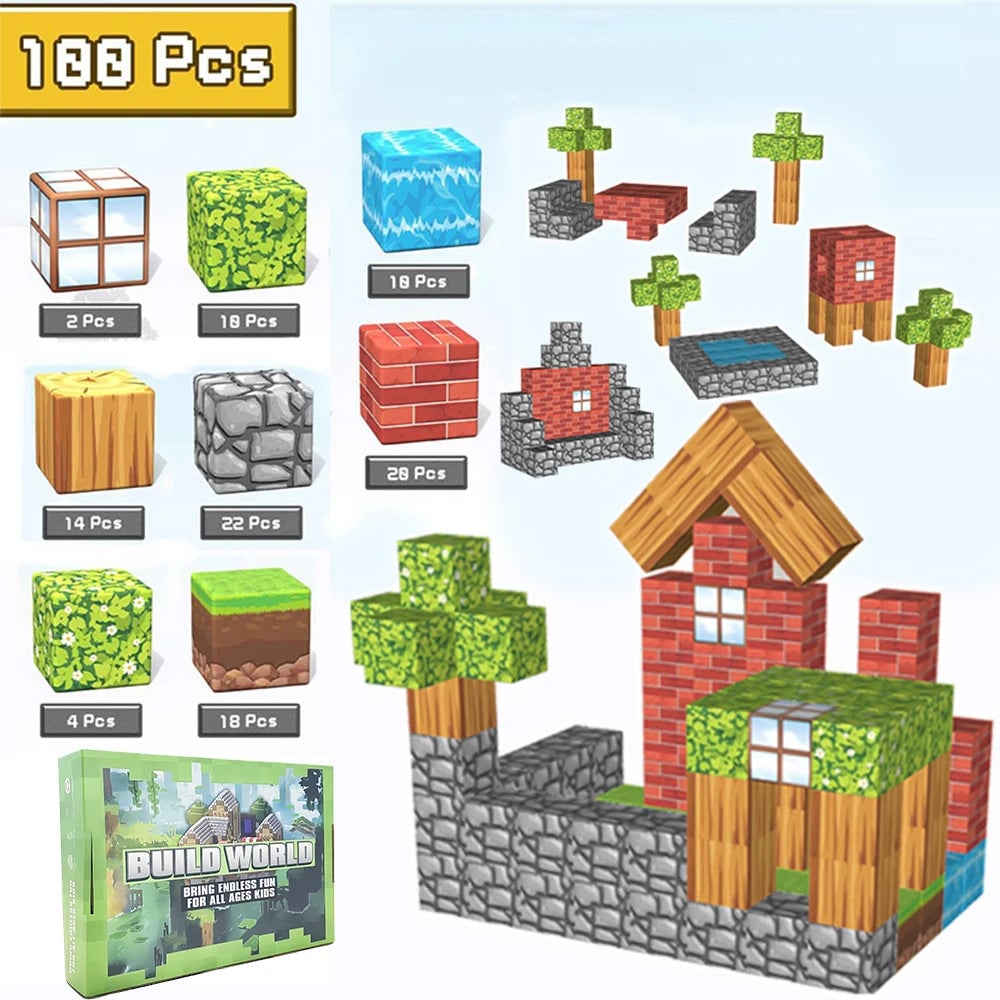 My World Play Set Magnetic Building Blocks