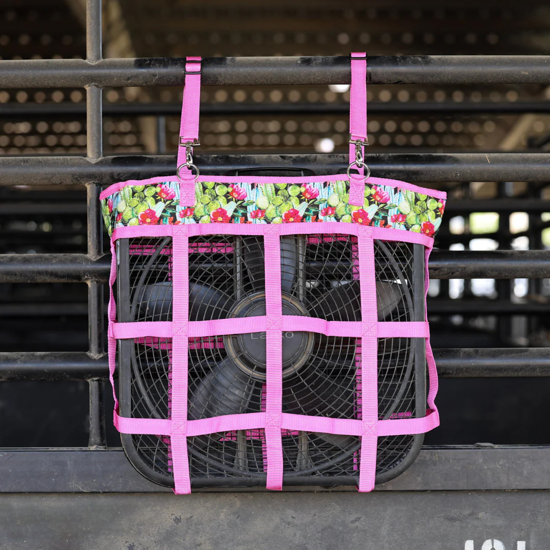Heavy-Duty Stall Fan Holder with Adjustable Straps