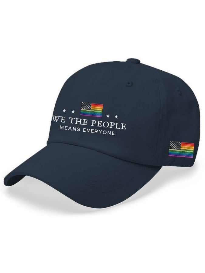 Vintage We The People Means Everyone Print Baseball Cap