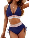 🔥Last Day Promotion 70% OFF💥2025 High Waisted Tummy Control Color Block Bikini Sets