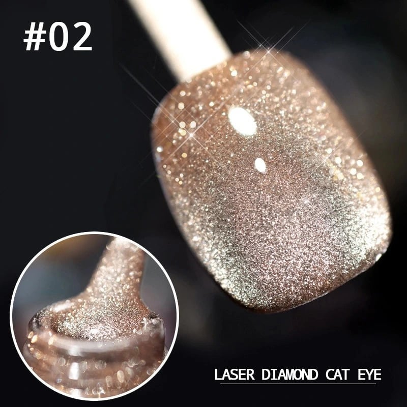 🌈Summer Hot Sale 50% OFF🌷Laser Diamond Cat Eye Nail Polish(🔥$7.98 Only need!🔥)