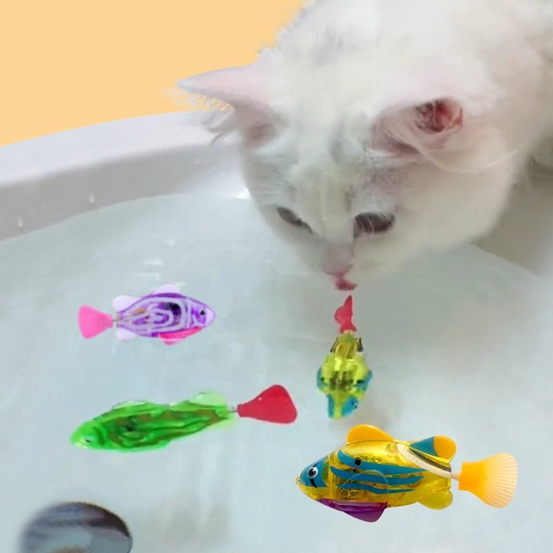 (🔥2023 Hot Sale- Save 50% OFF)🐟 Electric Fish Cat Toys ⚡Buy more save more