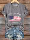 Women's Rejecting Kings Since 1776 Printed Casual T-Shirt