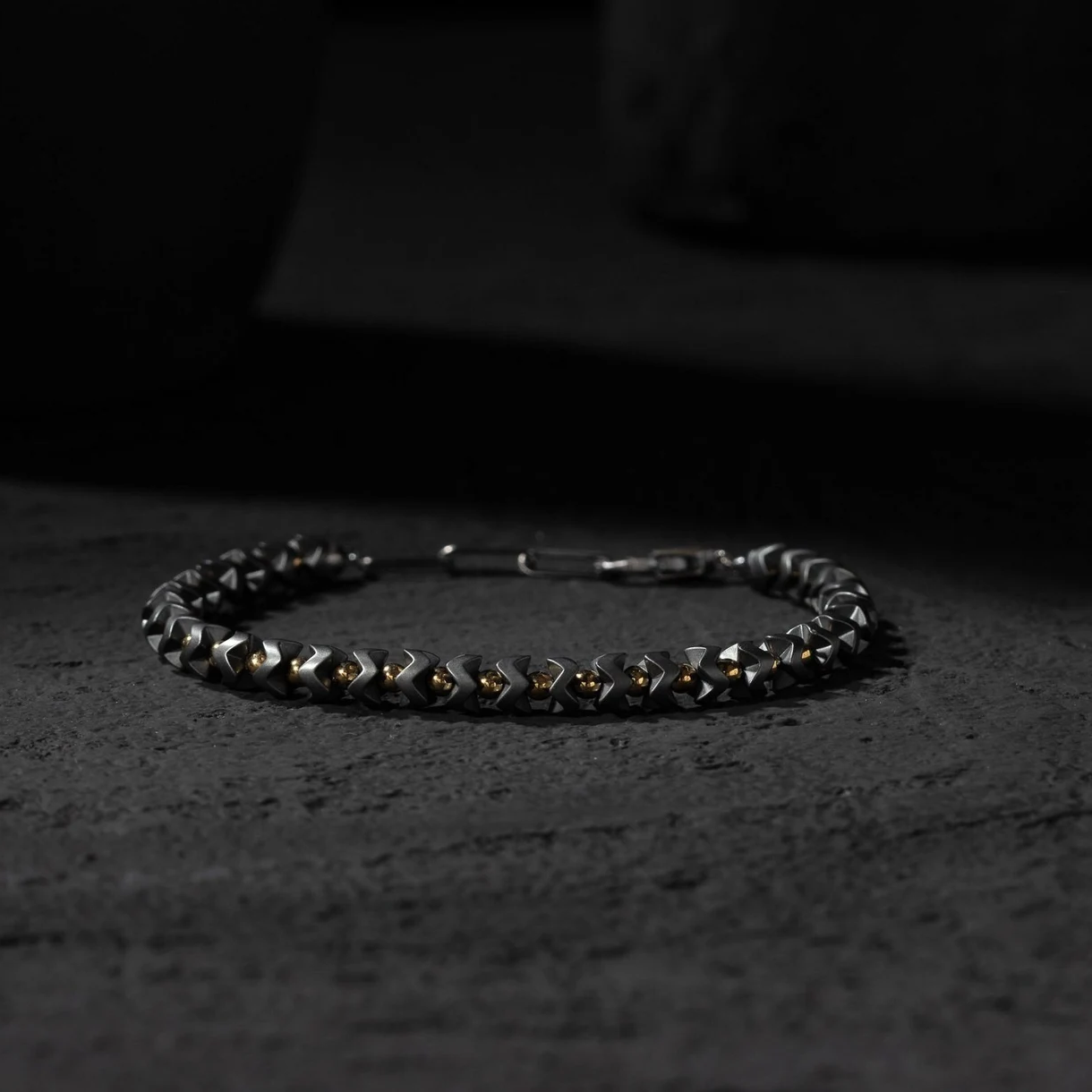Black & Gold Hematite Bracelet – For the Man Who Holds It All Together