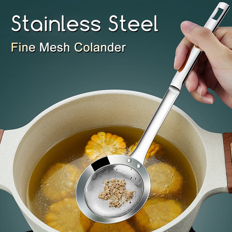 (🔥LAST DAY PROMOTION - SAVE 49% OFF) Fine Mesh Stainless Steel Colander🎁BUY 2 GET 1 FREE