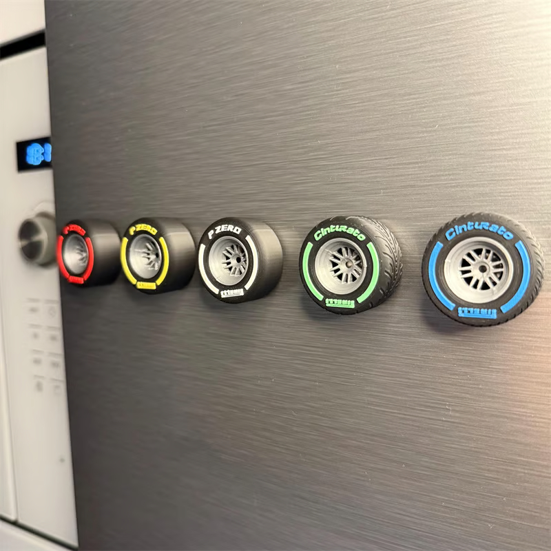 Formula 1 Tire Fridge Magnets