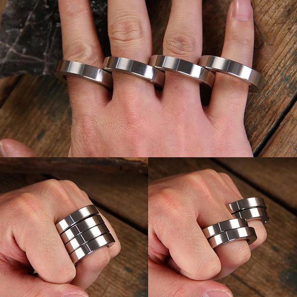 🔥Limited Time Sale 48% OFF🎉Folding Knuckles Self Defense Rings-Buy 2 Get Free Shipping