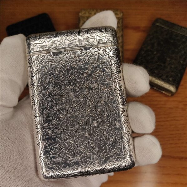 Retro Peaky Blinders Cigarette Case Hand-Carved Shelby
