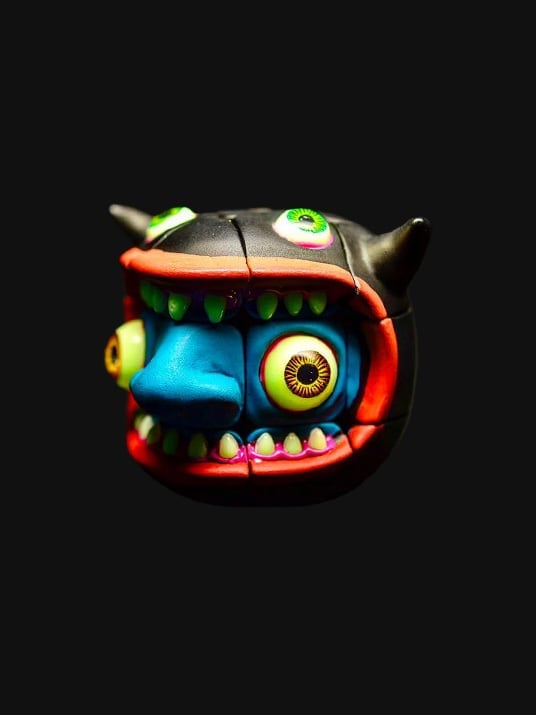 🎁TikTok Last Day Sale - 70% OFF👁️👹Artists Handmade Art Monster Sculpture Rubik's Cube Toys