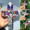 Nativity Cross Hanging Ornament