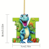 🔥Last Day Promotion - 70% OFF🎁🦖🦖Christmas Dinosaur Alphabet Ornaments🎁Customized By Your Choice Freely