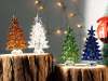 🔥🎄Handmade stained glass miniature Christmas tree, luminous glass Christmas tree, Christmas ornaments glass tree decoration, Christmas gift🎄
