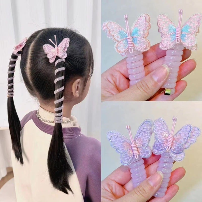⏰LAST DAY SALE 50% OFF🎀Butterfly Telephone Wire Hair Bands