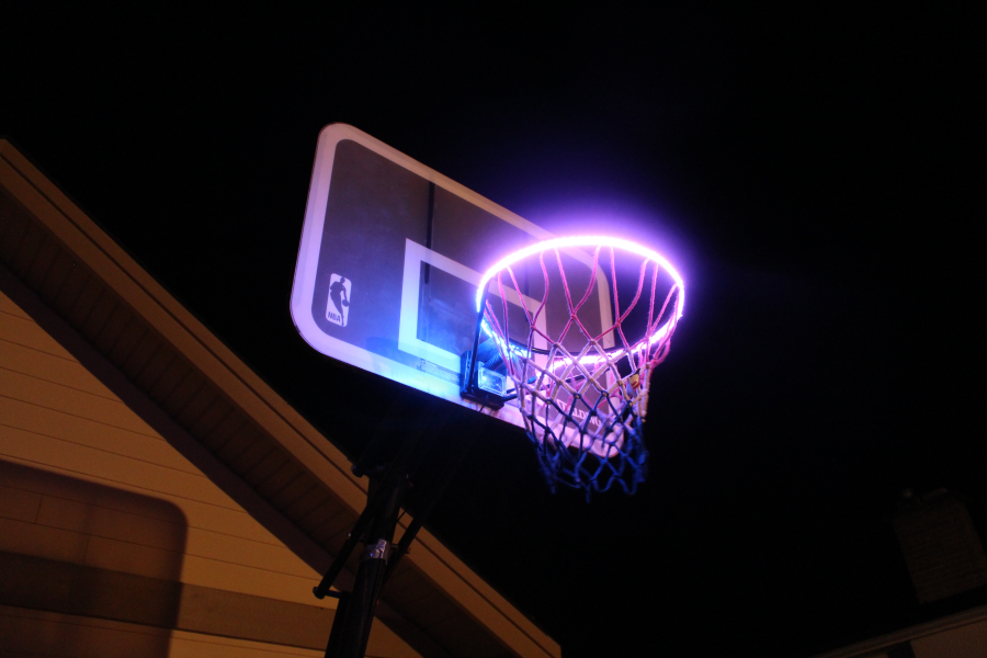 (50% OFF Early Christmas Sale)Basketball Hoop Sensor-Activated LED Strip Light-6 Flash Modes