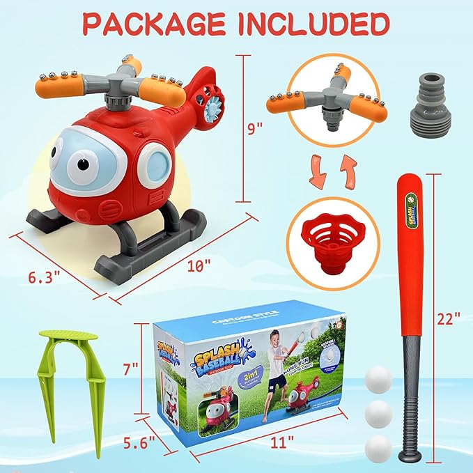⏰LAST DAY SALE 50% OFF💦Summer Bestseller - 2 in 1 Water Sprinklers T Ball Set
