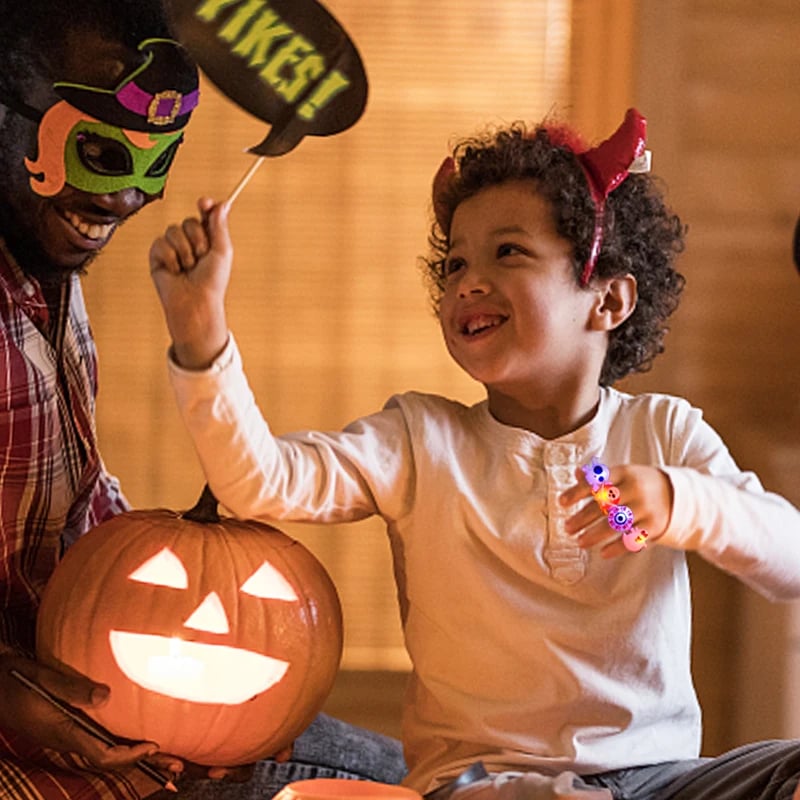 ⏰LAST DAY SALE 50% OFF💥🎁LED Light Halloween Glowing Ring