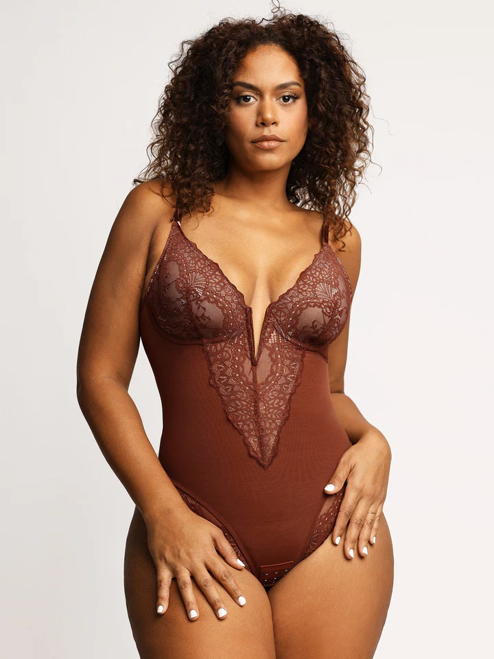 🔥Last Day Promotion 70% OFF🔥 Sexy Lace Deep-V Neck Bodysuits