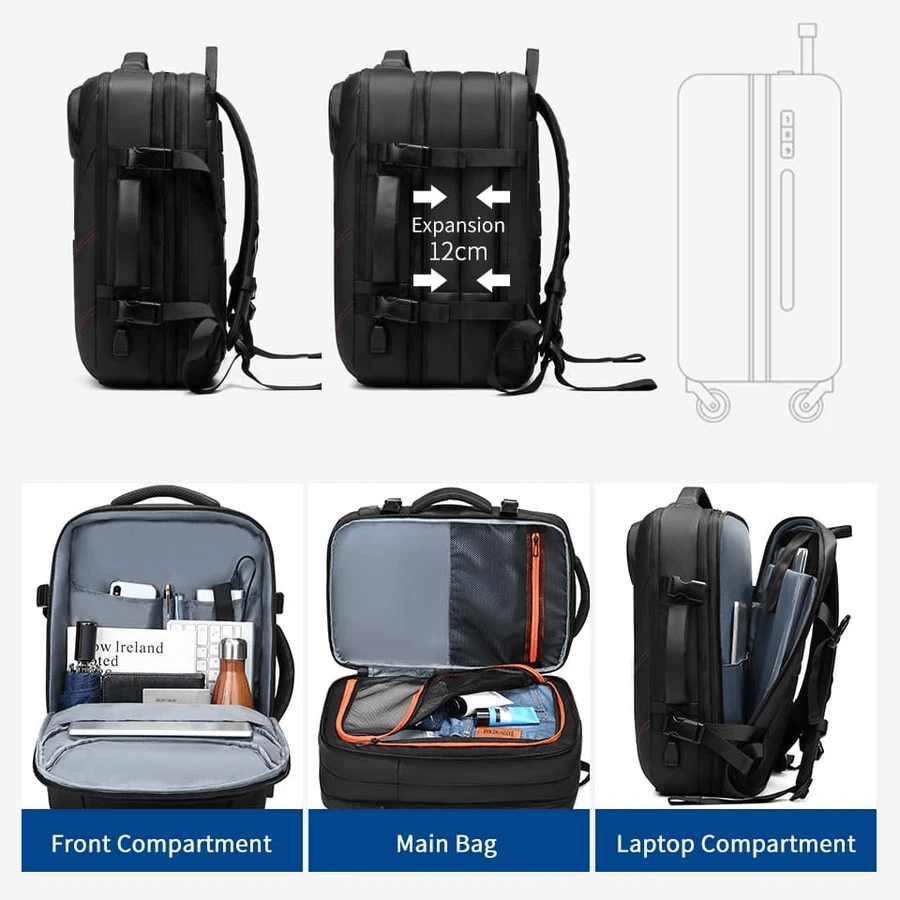 (🎉Last Day Promotion 50% OFF) Men's Waterproof USB Charging Male Laptop Casual Travel Bag