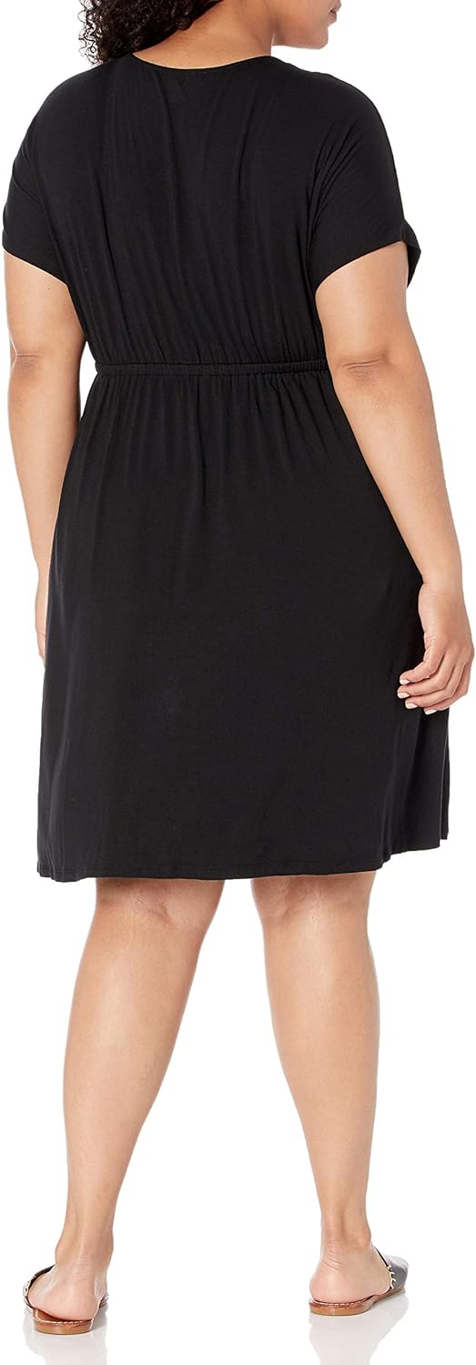 Amazon Essentials Women's Surplice Dress (Available in Plus Size)