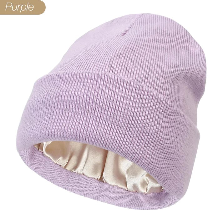 🎅Christmas Promotion 48% OFF-🎁-Satin Lined Winter Beanie Hats-No static-No frizz