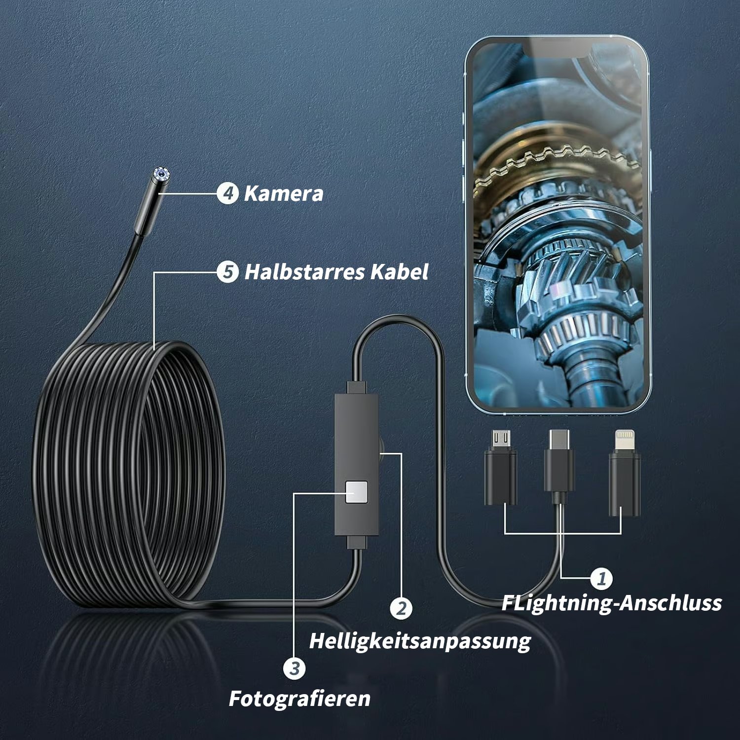 🔥LETZTER TAG 49% RABATT🔎 Endoskop-Kamera