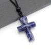 ✝️100% Handmade Natural Crystal Cross Necklace