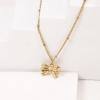 SUNNYOUTH Bow Necklace for Women Girls Bowknot Choker Necklace 14K Gold Plated Ribbon Choker Necklaces Fashion Jewelry Gifts