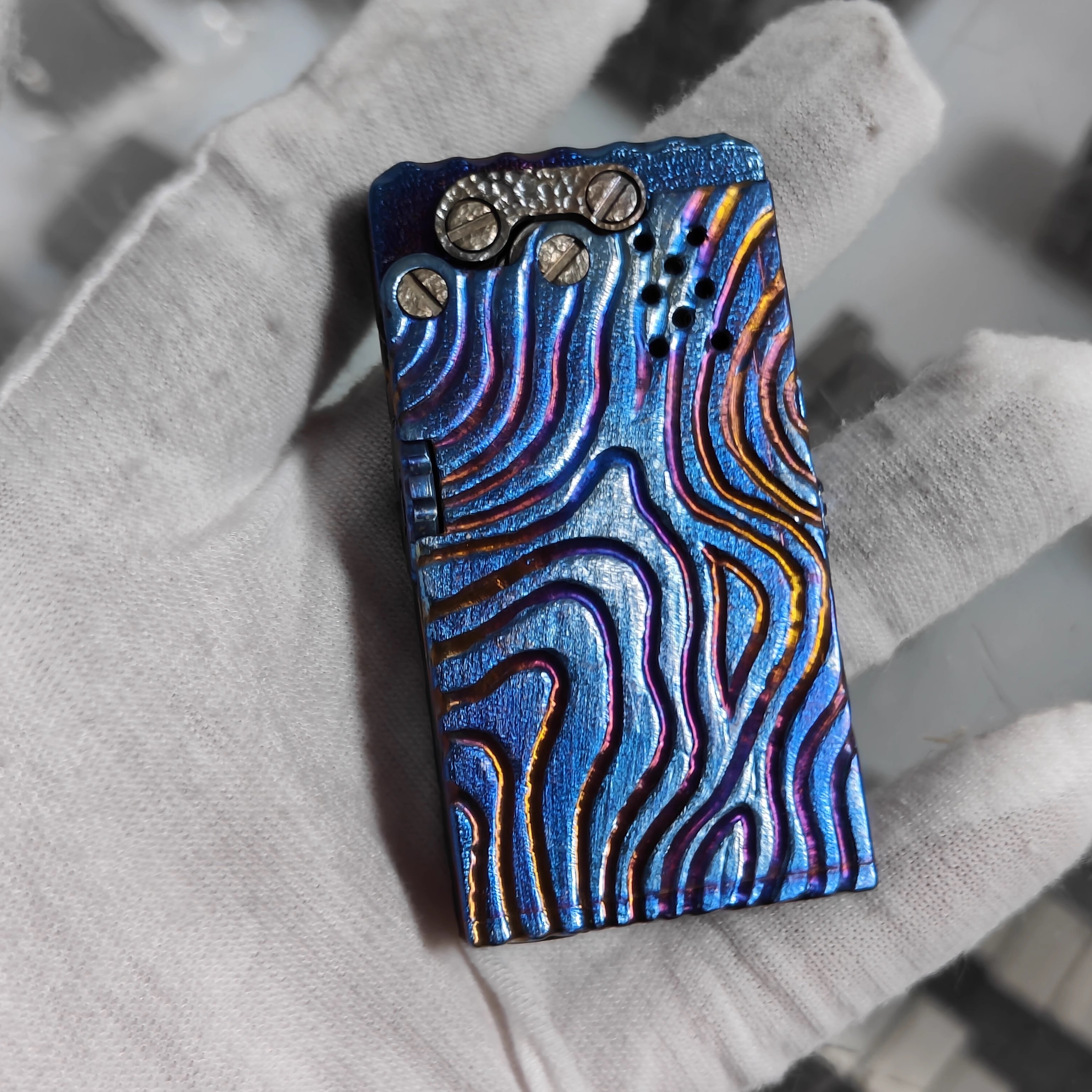 Titanium Ejector Kerosene Lighter Handmade Limited Edition 2