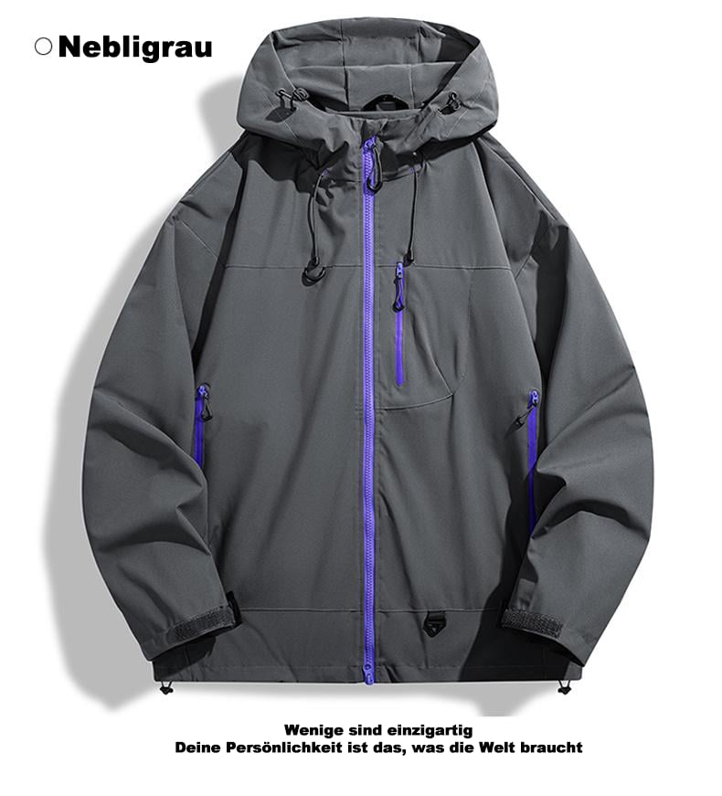 🥾LETZTER TAG 49 % RABATT👔 Wasserdichte Jacke: Wasserdichte Jacke mit 3D-Schnitt – geeignet zum Wandern, Pendeln und für Freizeitausflüge!