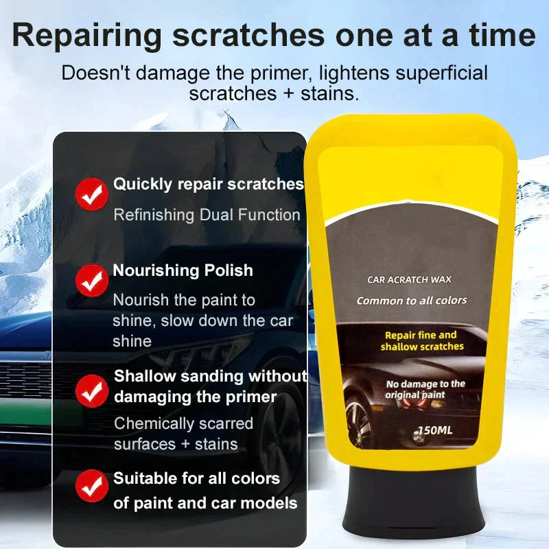 Tiktok Summer Sale🎉Car Paint Scratch Wax Quick Repair Scratch Stains Made Easy