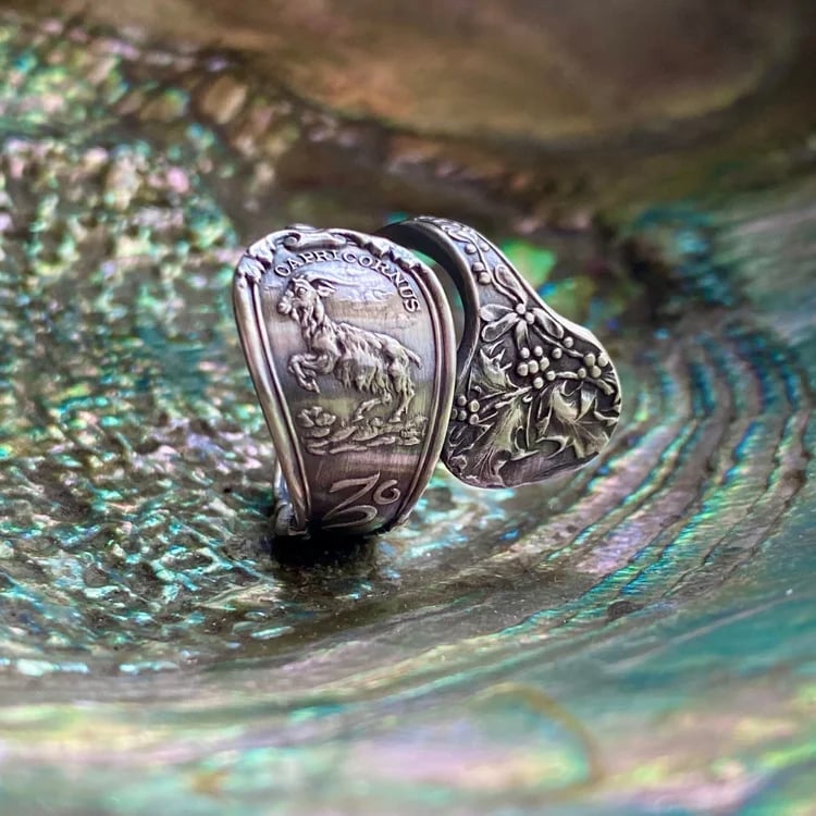 🔥LAST DAY 60% OFF✨Handcrafted Sterling Silver Spoon Ring - Made from Authentic Vintage Silver