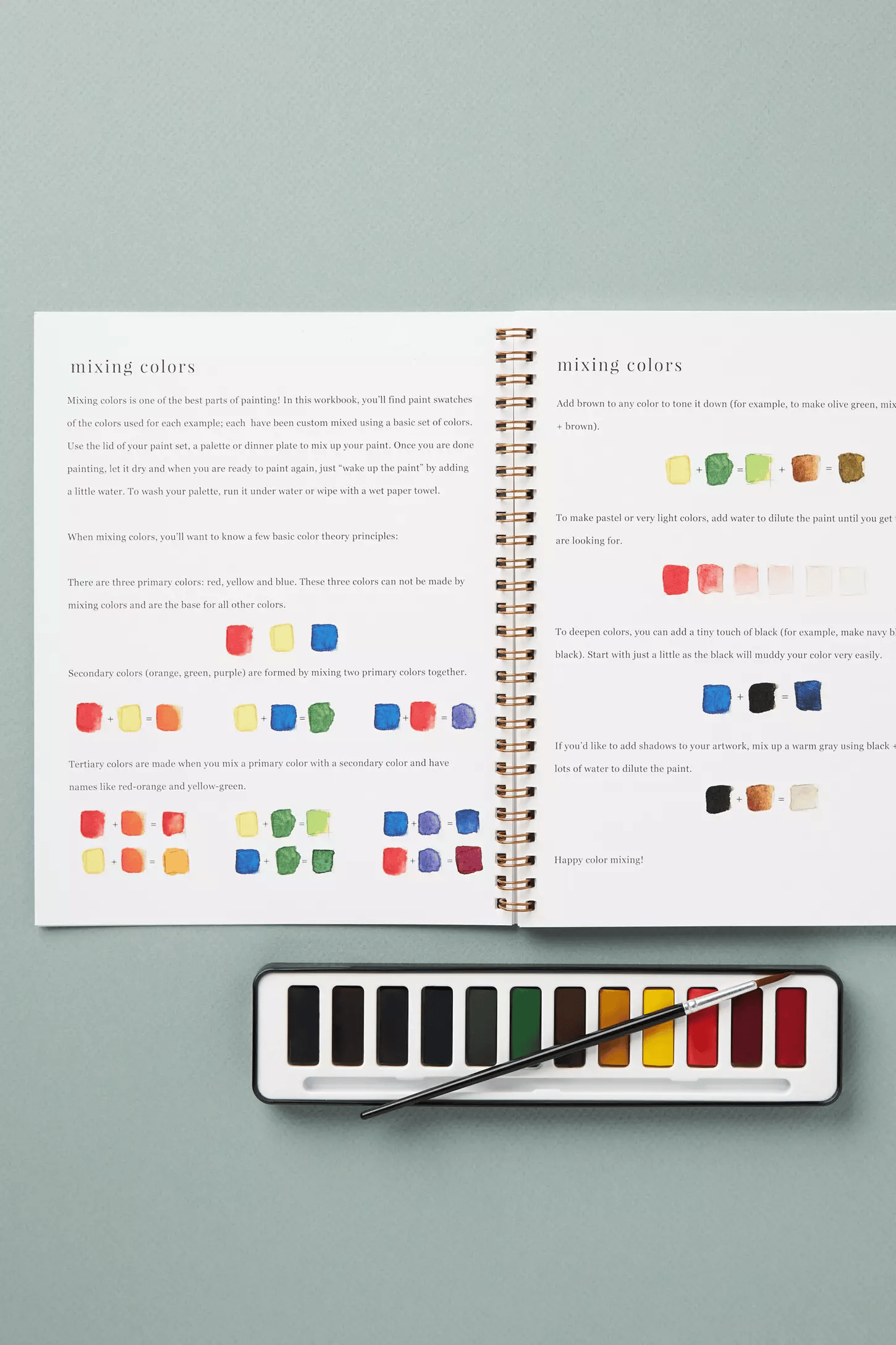 🔥 Letzter Tag: 49% Rabatt! 🖼️ Anfängerfreundliches💕 Aquarell-Workbook