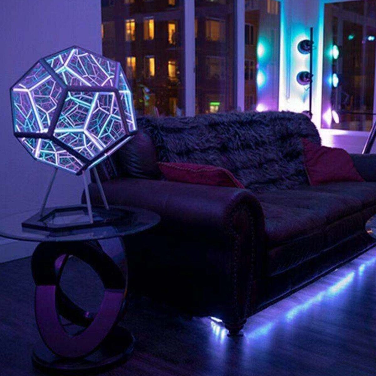 ✨Infinity  Dodecahedron Colorful Light