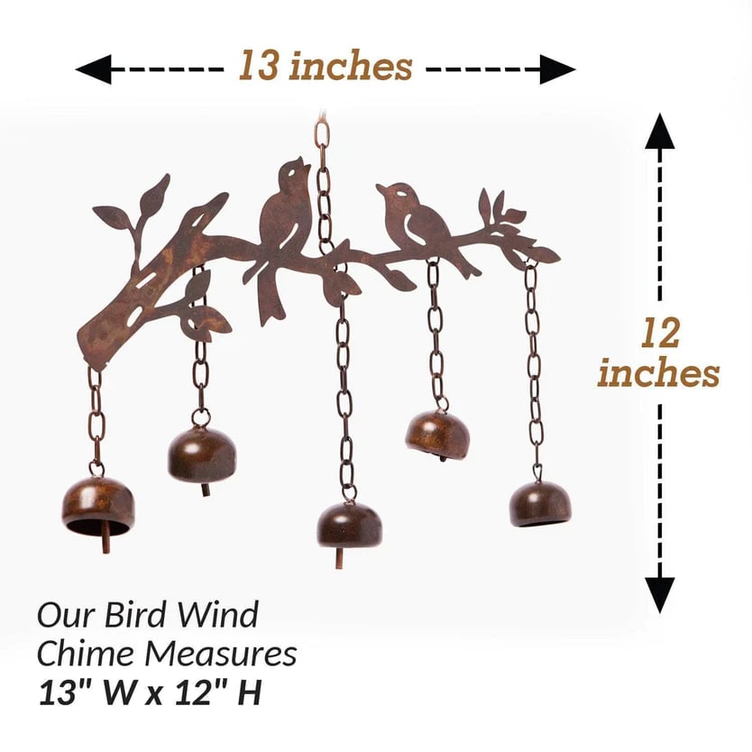 Flickering bell bird with wind chimes(Buy 2 Free SHipping)