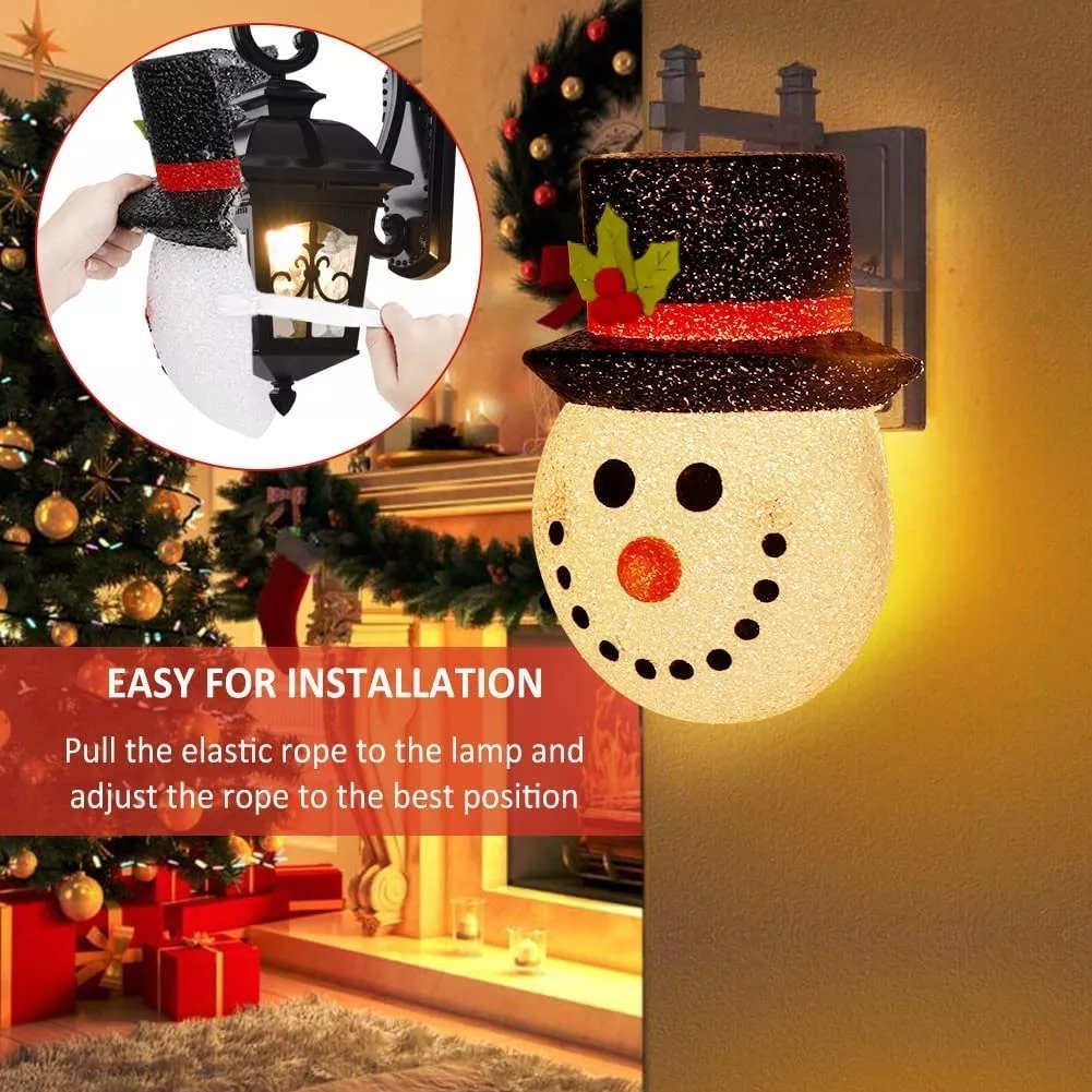 (🌲Early Christmas Sale- 50% OFF) ⛄Snowman Porch Light Covers❄