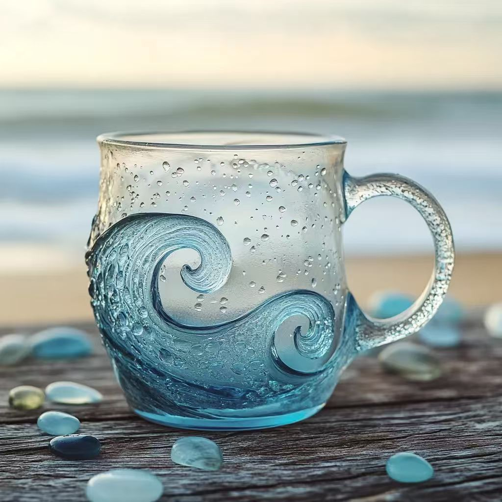 🎁TikTok Last Day Sale - 70% OFF🔥🌊 Sea Glass Wave Mug