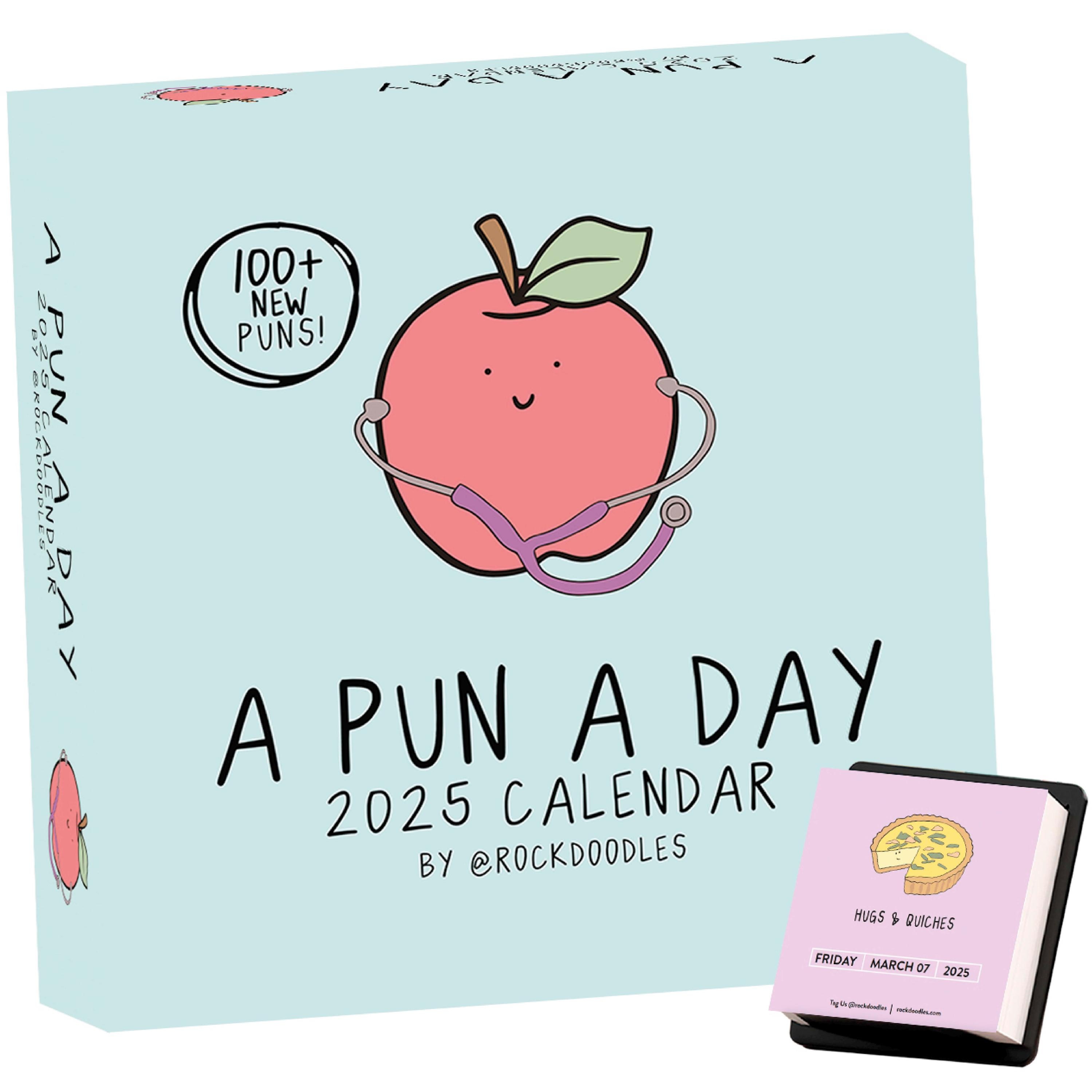 🍎2025 A Pun A Day Desktop Calendar