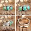 🔥 Last Day Promotion 75% OFF🎁Three Stone Turquoise Ring