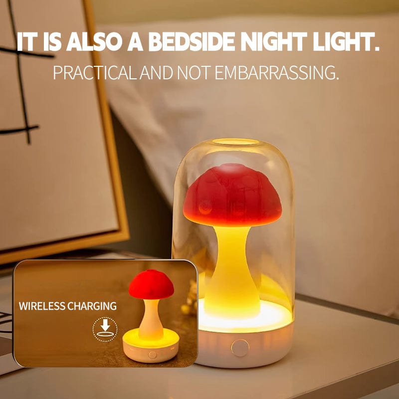 Mushroom Clitoral Sucking Stimulation Vibrator With Luminous Dust Cover