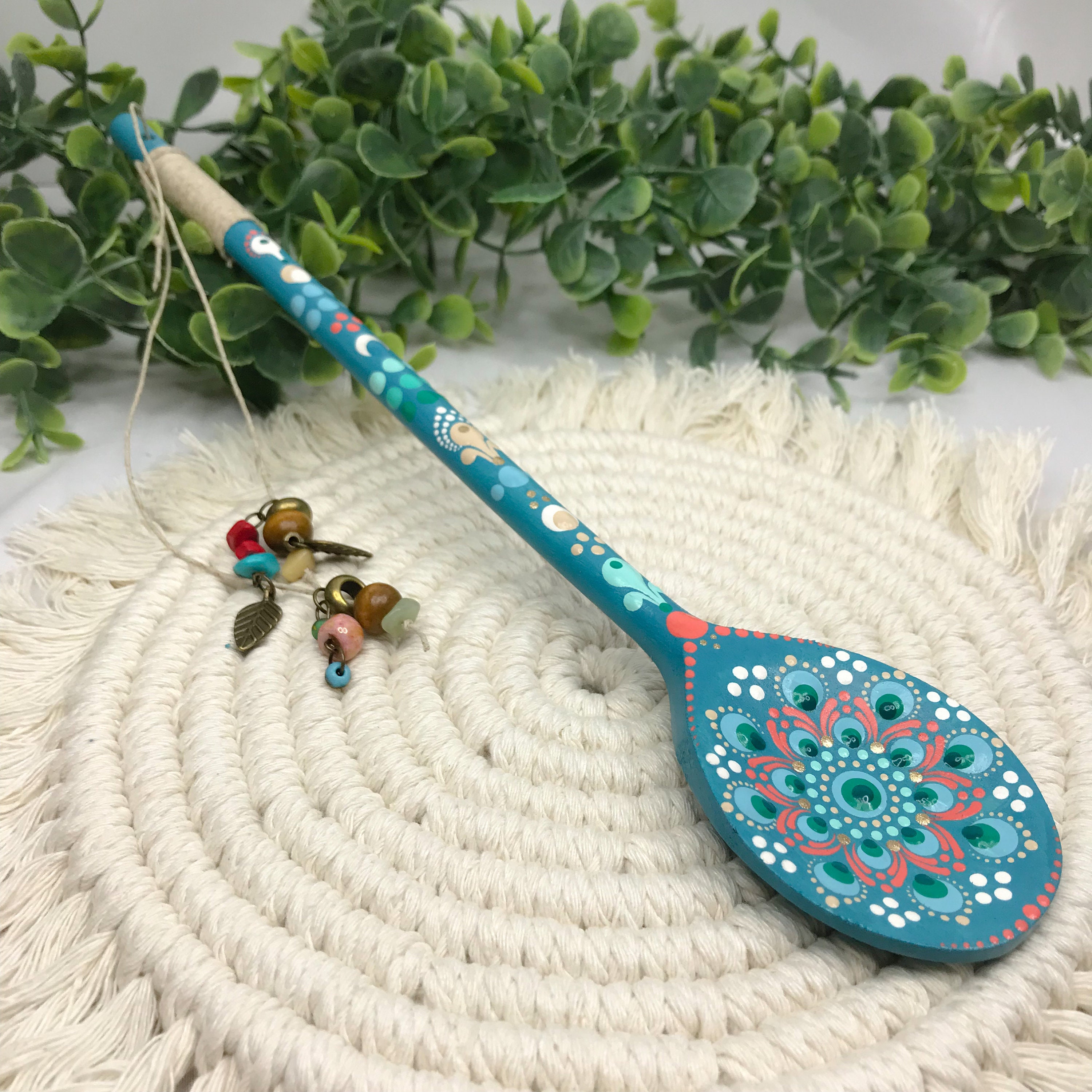 (🎄Early Christmas Sale - 49% OFF)🔥Colorful Hand Painted Wooden Spoon