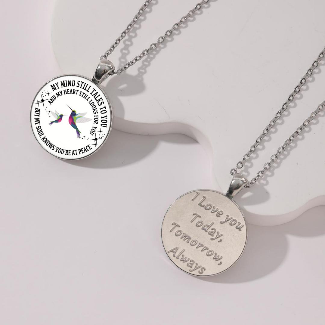 Last Day 69% OFF - My Mind Still Talks To You Memorial Necklace, In Memory Of Gift💕
