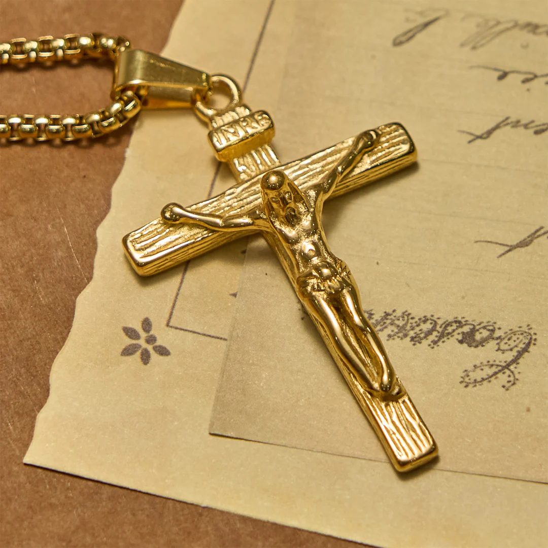 ✝️100% Handmade Crucifix Pendant Charm Necklace(𝐉𝐚𝐜𝐤 𝐌𝐢𝐥𝐥𝐞𝐫 𝐇𝐚𝐧𝐝𝐦𝐚𝐝𝐞®)
